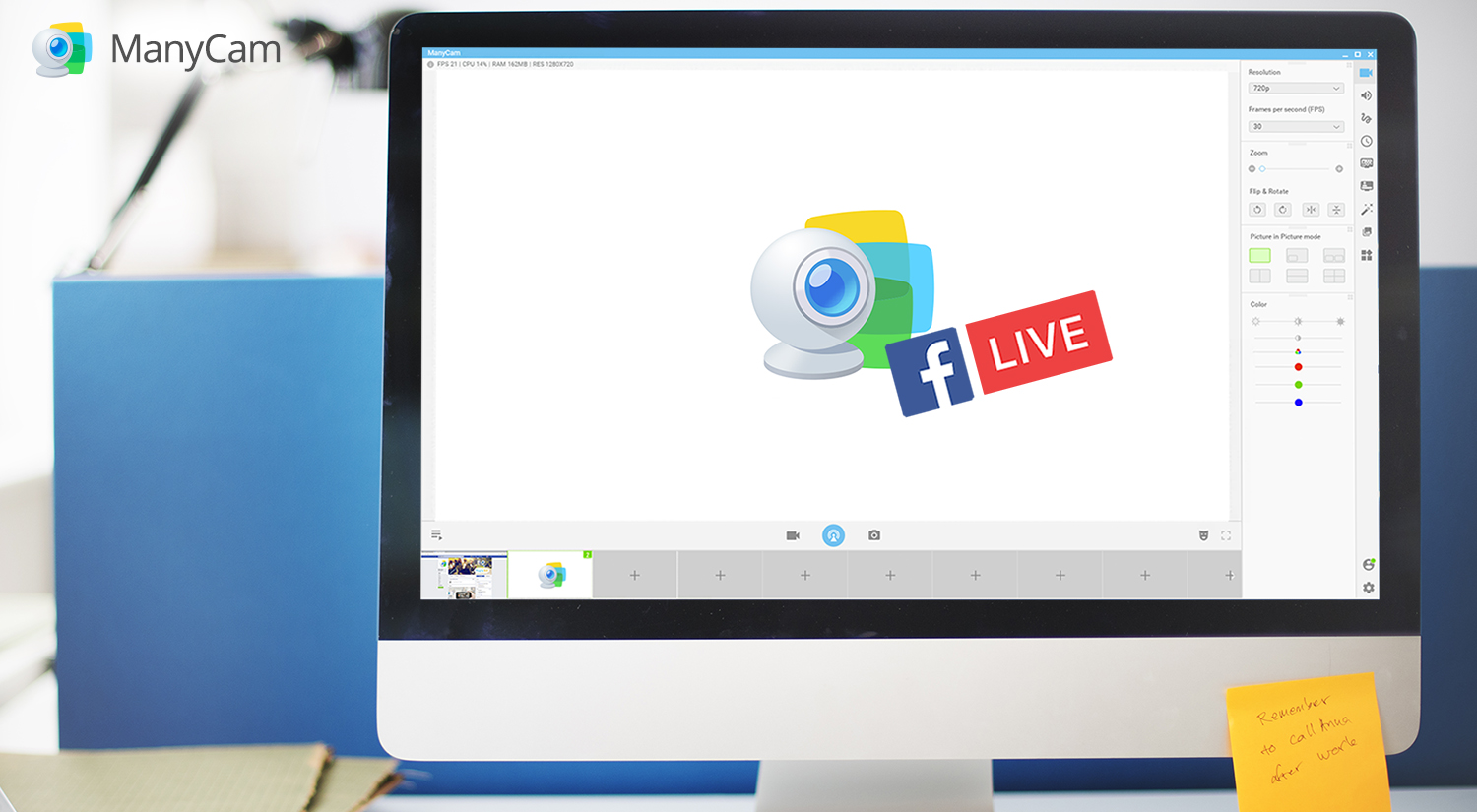 How To Live Stream On Facebook With Manycam Manycam Blog Manycam