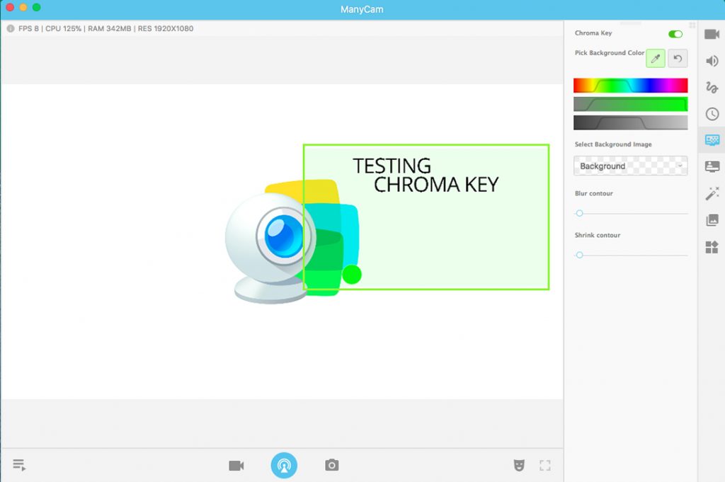 adobe chroma key live stream