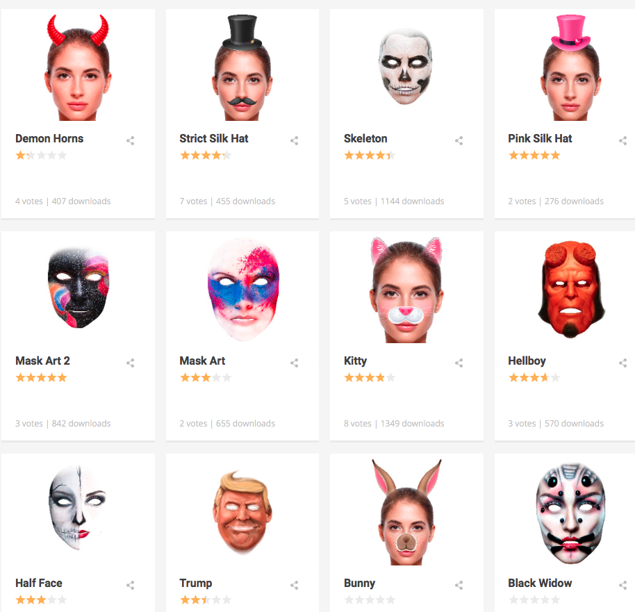3d face masks