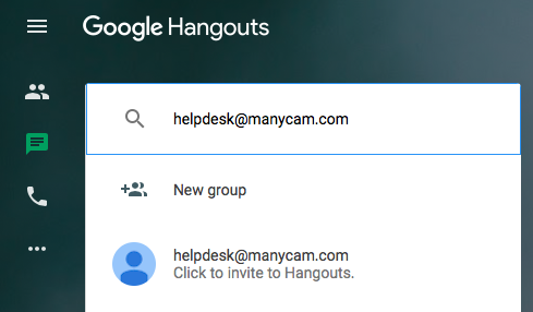 attach video google hangouts