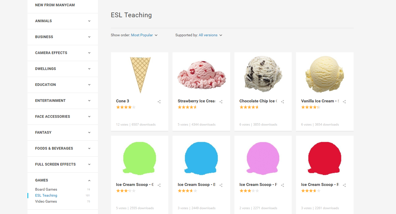 Digital Props - ESL Teaching Games