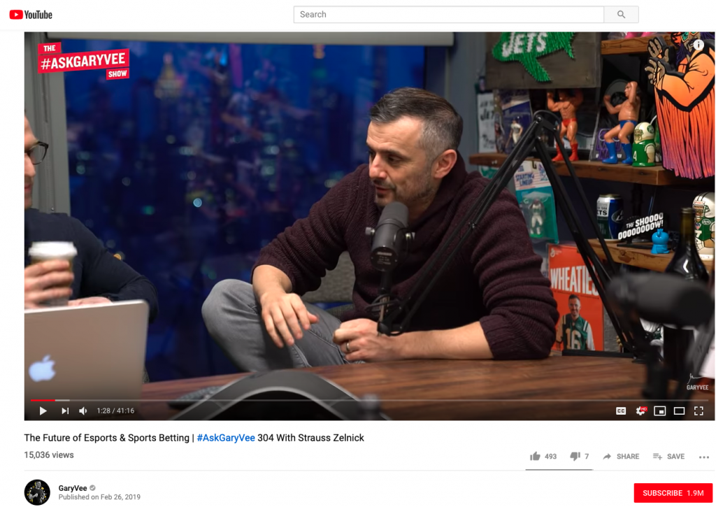 Ask Gary Vee - Monthly live show on social media