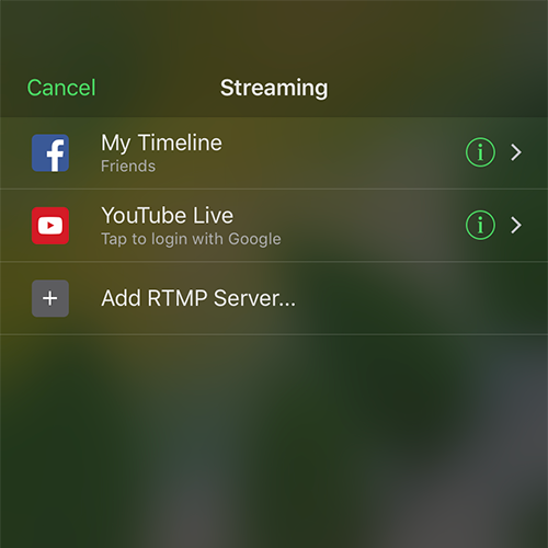 mobile live streams platforms