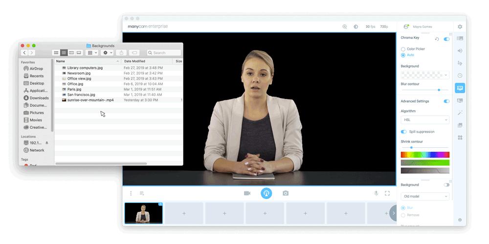 Replace your background on video conference calls with video files tutorial
