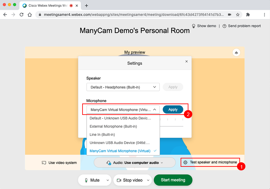 test webex on mac