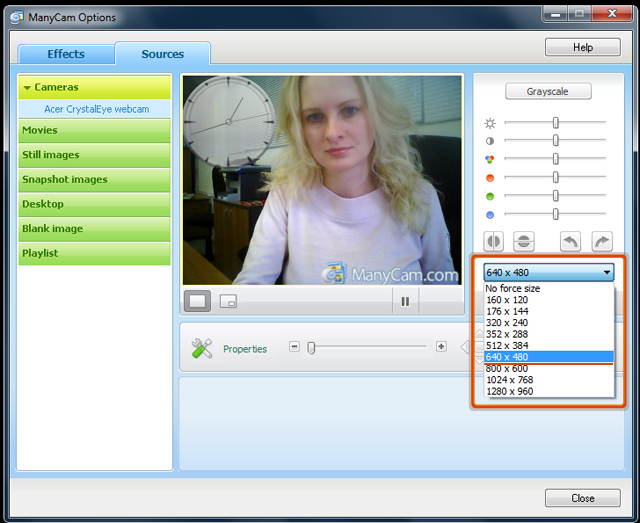 Webcam Software for Paltalk ManyCam