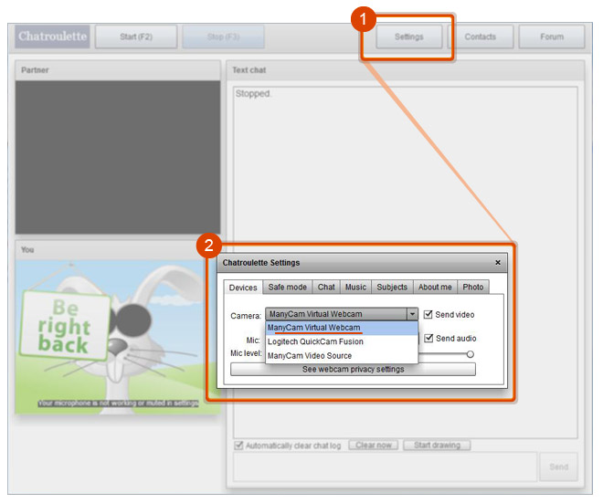 chatroulette rtmp server connection failed