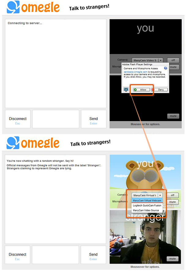 How To Use Webcam On Omegle