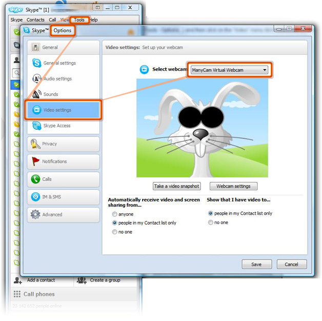 skype tools options audio settings