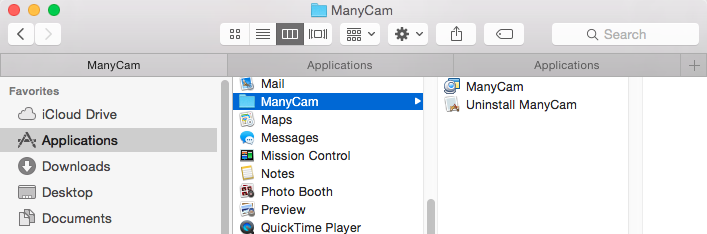 How to uninstall manycam for mac