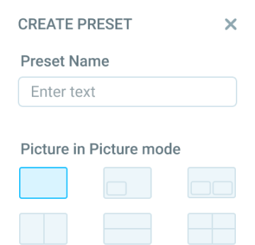 Create preset
